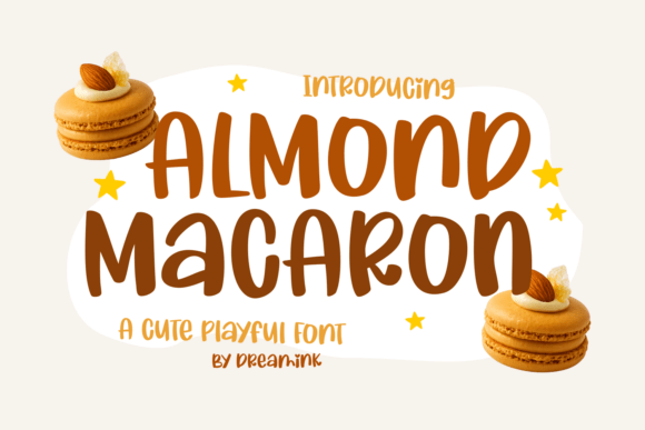 Almond Macaron: A Playful Display Font for Editorial Charm