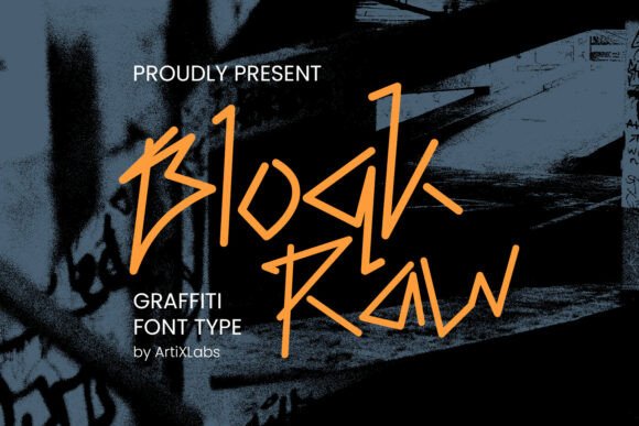 Block Raw: A Bold Display Font for Authentic Brand Identity