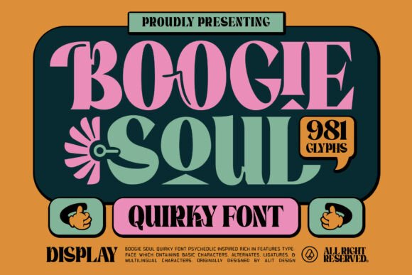 Boogie Soul: A Psychedelic Display Font That Brings Branding to Life