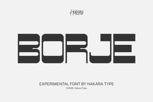 Borje: A Futuristic Display Font for Scroll-Stopping Campaigns