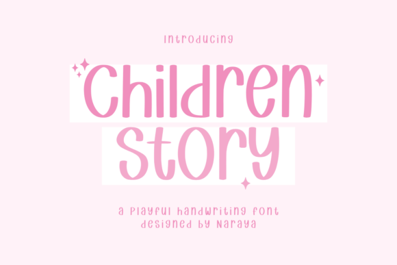 Children Story Font: A Playful Display Typeface for Digital Brands