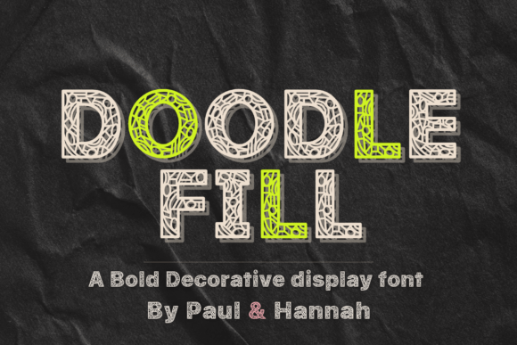 Doodle Fill: A Playful Display Font for Handmade Brands