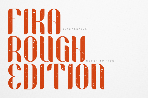 Fika Rough: A Bold, Handcrafted Display Typeface for Makers