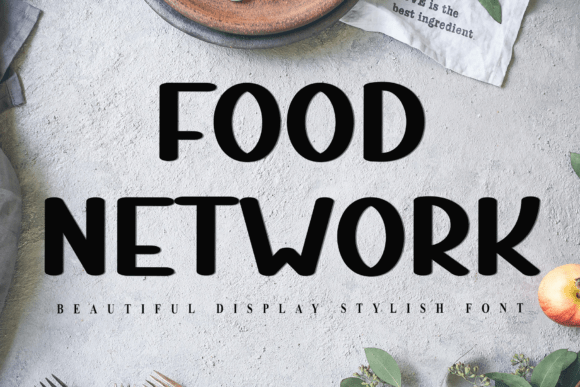 Food Network: A Display Font That Feels Like a Thoughtful Pause