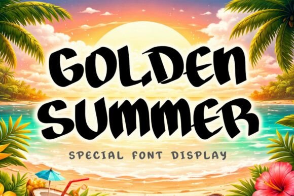 Golden Summer: A Display Font That Feels Like Sunlight on Paper