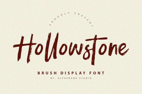 Hollowstone: A Display Font That Commands Attention