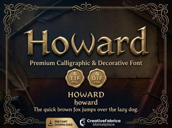Howard: A Premium Calligraphic Display Font That Earns Its Place