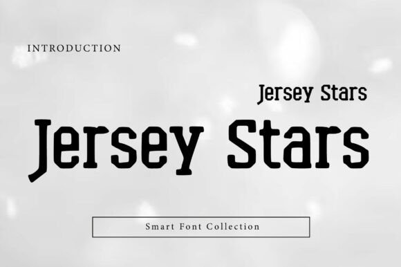 Jersey Stars: A Bold Display Font for Digital Brand Impact