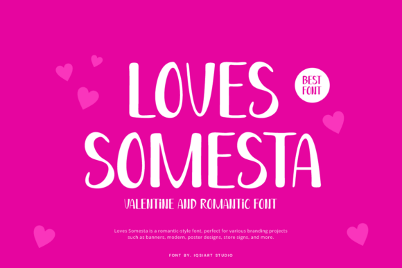 Loves Somesta: A Romantic Display Font That Elevates Real Small Business Brands