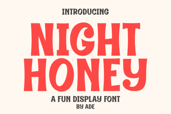 Night Honey: A Display Font That Feels Like a Warm Campaign Moment