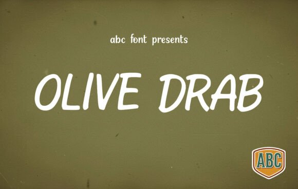 Olive Drab: A Display Font That Speaks Before You Scroll