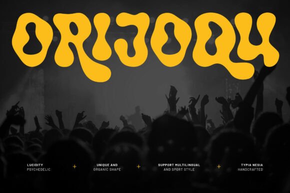 Orijoqu: A Bold Psychedelic Display Font for Editorial Impact