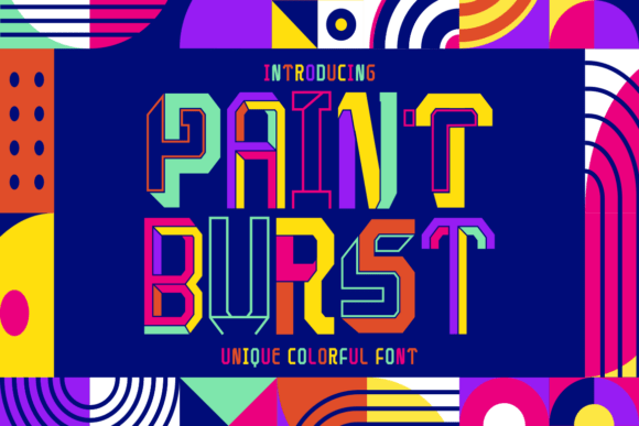 Paint Burst: A Vibrant Display Font for Editorial Impact