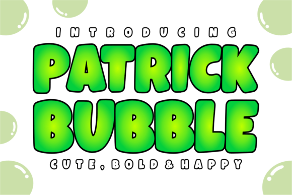 Patrick Bubble: A Joyful Display Font for Editorial Warmth