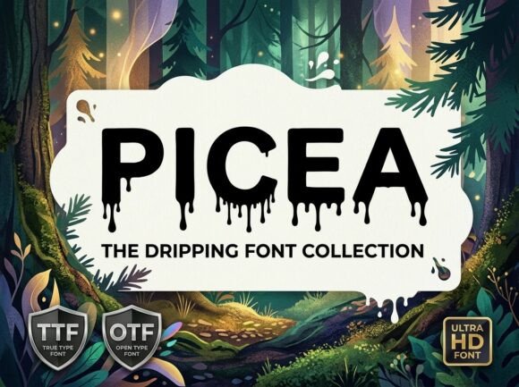 Picea: A Heavy-Duty Display Typeface That Commands Attention