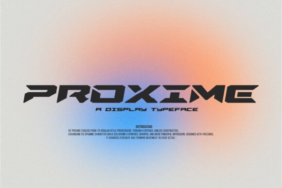 Proxime Oblique: A Display Font That Moves With Your Campaign