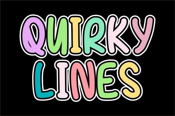 Quirky Lines: A Playful Display Font That Feels Handmade, Not Hyped