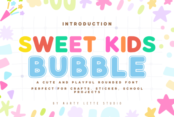 Sweet Kids Bubble: A Playful Display Font for Brand Consistency