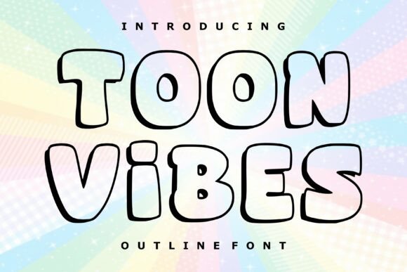 Toon Vibes: A Playful Display Font for Handmade Labels & Printables