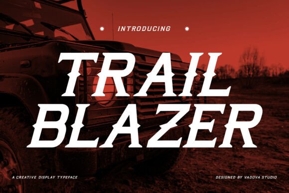 Trail Blazer: A Bold Display Serif Font for Scroll-Stopping Campaigns