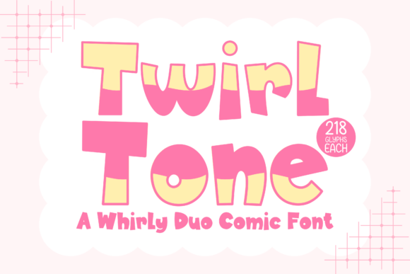 Twirltone Duo: A Playful Display Font for Handmade Brands