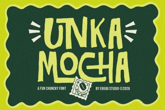 Unka Mocha: A Warm, Chunky Display Font for Editorial Charm