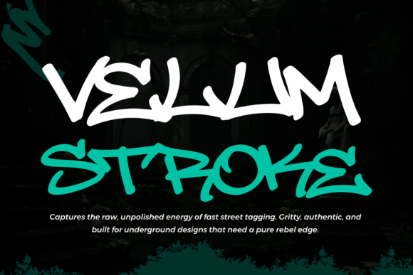 Velum Stroke: A Raw, Hand-Scribed Graffiti Font That Delivers
