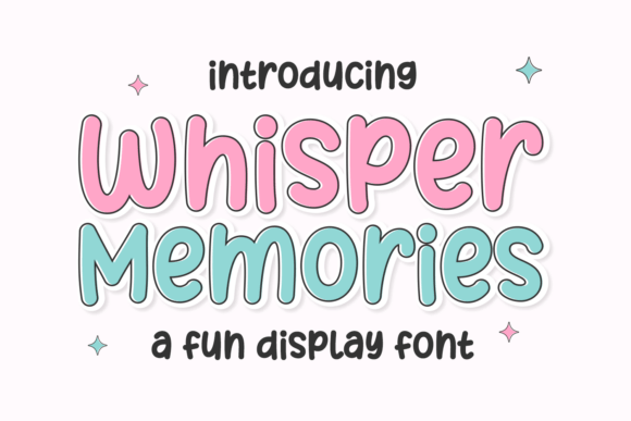 Whisper Memories: A Display Font for Warm, Handmade Charm