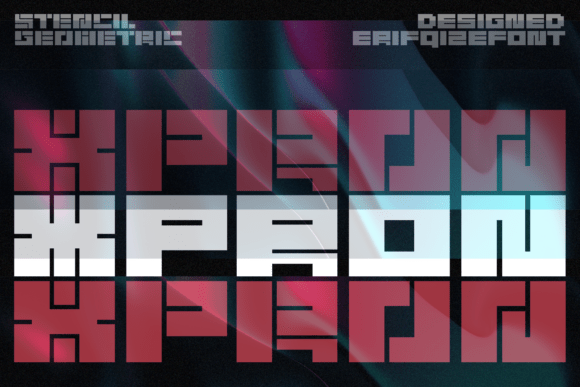Xpron: A Bold Display Font for Handmade Labels & Printables